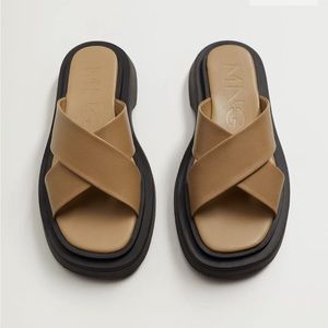 MANGO LEATHER SANDALS- BRAND NEW